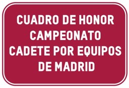 cadete por equipos