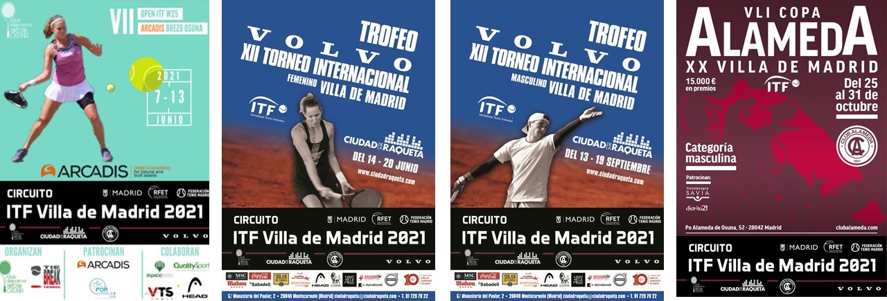 CuatroCartelsCircuitoITFVillaMadrid2021